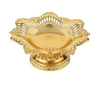 YOPI Plato de metal for tartas, elegante bandeja for tartas de té de la tarde for frutas y aperitivos, perfecta for decoración del hogar y almacenamiento de alimentos