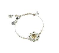 YOPI Pulsera giratoria con mantra de loto de seis caracteres for mujer - Joyería de mano de estilo étnico retro(Sixwordsmantracore)