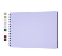 Yopih Álbum de Fotos Scrapbooking DIY 28x20,5 cm Papel Kraft Rígido con 20 Hojas, Libro de Recuerdos Fotográficos, Morado