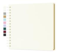 Yopih Álbum de Fotos Scrapbooking DIY para Bodas, Bebés y Viajes, 20 Hojas de Papel Kraft Rígido 20,5x20,5 cm, Libro de Recuerdos Perfecto para Regalos, San Valentín y Memorias Familiares, Beige
