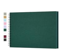 Yopih Álbum de Fotos Scrapbooking DIY para Bodas, Bebés y Viajes, 50 Hojas de Papel Kraft Rígido 28x20,5 cm, Libro de Recuerdos Perfecto para Regalos, San Valentín y Memorias Familiares, Verde