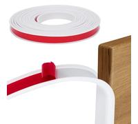 Yopih Perfil Protector en U 15mm x 6.1m - Protector de Esquinas Autoadhesivo para Muebles y Mesas - Cantoneras Adhesivas de TPE Blanco para Bebés y Bordes