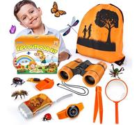 YOPINSAND Set de exploración Infantil, con Mochila, Sombrero y prismáticos, Juguete de Exterior para niños, niñas y niños