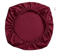 YOPOIY 1 Piezas PU Cuero Funda de Silla de Oficina, Impermeable Antideslizante Cubierta de Asiento Elástica Impermeable a Prueba de Aceite Oficina Cubierta de La Silla con Fondo elástico -Rojo
