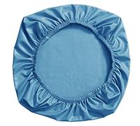 YOPOIY 1 Piezas PU Cuero Funda de Silla de Oficina, Impermeable Antideslizante Cubierta de Asiento Elástica Impermeable a Prueba de Aceite Oficina Cubierta de La Silla con Fondo elástico -Azul
