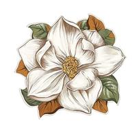 YOPOIY Alfombra suave en forma de flor redonda antideslizante alfombras modernas dormitorio área alfombra de fácil cuidado alfombra de sala de estar-blanco-40 cm