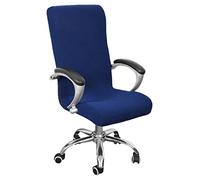 YOPOIY Elástica Funda de Silla de Oficina, Impermeable Funda Silla Giratoria Modernas Cubierta de La Silla Oficina Extraíbles Lavable Funda para Silla -Azul-Pequeña