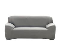 YOPOIY Funda de sofá 1 Pieza de Estiramiento Alto Funda Cubre Sofá para 1 2 3 4 plazas Funda para sofá Protector de Muebles Lavable, con Barra Antideslizante -Gris-2 plazas (145-185)