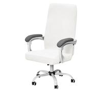 YOPOIY Funda de terciopelo para silla de oficina con cremallera, funda elástica suave para silla de escritorio de computadora, lavable, a prueba de arañazos, protector de silla giratoria resistente
