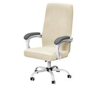 YOPOIY Funda de terciopelo para silla de oficina con cremallera, funda elástica suave para silla de escritorio de computadora, lavable, a prueba de arañazos, protector de silla giratoria resistente