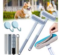 Yopoll Multifunctional Hair Removal Brush, 3 In 1 Pet Hair Remover, Dual-Sided Pet Hair Collection Tool, Adjustable Washable & Portable Reusable Pet Hair Removal Tool (2pcs)