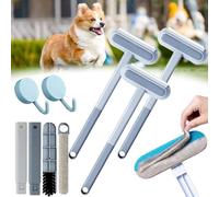 Yopoll Multifunctional Hair Removal Brush, 3 In 1 Pet Hair Remover, Dual-Sided Pet Hair Collection Tool, Adjustable Washable & Portable Reusable Pet Hair Removal Tool (3pcs)