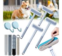 Yopoll Multifunctional Hair Removal Brush, 3 In 1 Pet Hair Remover, Dual-Sided Pet Hair Collection Tool, Adjustable Washable & Portable Reusable Pet Hair Removal Tool (4pcs)