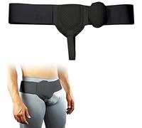 YOPON Cinturón de hernia inguinal para hombres, correa de cintura ajustable, lado izquierdo o derecho, braguero de soporte de hernia inguinal para hombres después de la(Size:1pcs,Color:Negro)
