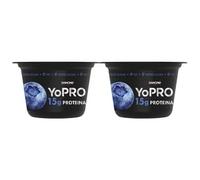 YoPRO Producto lácteo fermentado alto en proteínas - 15 g proteína - Pack 2 x 160 g (Pack 5 uds) - Refrigerado (ARANDANOS)