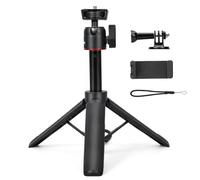 YOPUTBO Soporte extensible para vlog, mini trípode para cámara de selfie, altura ajustable de 8 a 23.6 pulgadas, rotación de 360 grados, trípode de viaje ligero para vlogging, transmisión en vivo