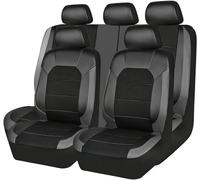 YoQIK 9 Piezas Coche Juegos cubreasientos Universal para Dacia Jogger 2022 2023 2024,Cuero PU Delanteros Traseros Fundas Asiento Completo Protectores Cómodo Accesorios,H