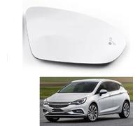 YoQIK Coche Espejos Retrovisor para Opel/Vauxhall Astra K 2015 2016 2017 2018 2019,Exterior Lente Marcha Atrás Cristal Reemplazar Asférico Calefactado Retrovisores Partes de Repuesto, Right