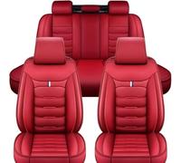YoQIK Coche Juegos Cubreasientos Universal para Seat Leon Mk2 Leon Mk3 Leon 1 Leon 2 Leon 3 Leon 5F Leon FR,Cuero Delanteros Traseros Fundas Asiento Completo Protectores Cómodo Accesorios,C/Red