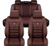 YoQIK Coche Juegos Cubreasientos Universal para Seat Leon Mk2 Leon Mk3 Leon 1 Leon 2 Leon 3 Leon 5F Leon FR,Cuero Delanteros Traseros Fundas Asiento Completo Protectores Cómodo Accesorios