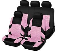 YoQIK Coche Juegos de Cubreasientos para Kia Picanto 2020-2025,Delanteros Traseros Fundas Asiento Completo Protectores Cómodo Accesorios,Pink-4