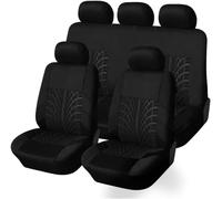 YoQIK Coche Juegos de Cubreasientos para Peugeot 3008 II SUV 3008 GT 2016-2025,Delanteros Traseros Fundas Asiento Completo Protectores Cómodo Accesorios,Black-2