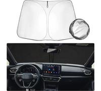 YoQIK Coche Lunas Delanteras Parasoles para Mercedes-Benz W111 W112 W123 W124 W136,Plegable Parasol Parabrisas Delantero Cubierta Anti UV Rayos Enfriamiento Accesorios,B 145 * 80