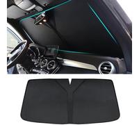 YoQIK Coche Lunas Delanteras Parasoles Personalizado para Mercedes-Benz Clase E W210,Visera Plegable Parabrisas Delantero Bloquea Rayos UV Accesorios Aislamiento térmico,B