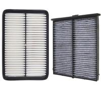YoQIK Filtros Aire Motor Coche para Mazda 3 6 CX-5 PE07-13-3A0A KD45-61-J6X,Filtro Admisión Aire Cartucho Filtrante Limpiador Admisión Filtro de Habitáculo Piezas, 2 Filter Set