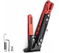YoQIK Moto Soportes para Ducati 899 Panigale 2014-2015,Aleación de Aluminio Ajustable Soporte Lateral Caballete Motocicleta Accesorios Piezas,Red