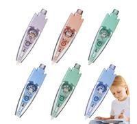 Yorajuy Bolígrafos decorativos tipo prensa para niños, bolígrafos decorativos para álbumes de recortes, lápiz resaltador, bonitos artículos de papelería para escritorio, trabajo, dibujo, toma de notas