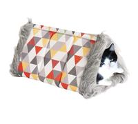 Yorajuy Casa de gato de invierno - Casa de mascotas extraíble lavable cálida - Cojín de felpa extraíble lavable plegable para animales pequeños cachorros hámster