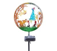 Yorajuy Luces solares para exteriores, decoración de vallas, decoración de jardín, luz solar, para jardineros, patio, pasarela, cama de flores, terraza, valla al aire libre, fiesta, césped