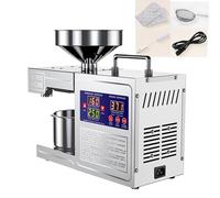 YORCME Extractor de Aceite de Oliva, Temperatura Ajustable 40-300°C, Prensado en Frío/Calor, para Cacahuetes, Almendras, Granos y Aceitunas