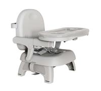 YORFULL Alzador Silla Para Niños Comer, Silla Bebe Portátil, Ajustable Asiento Bebe con Cinturón de Seguridad y Bandeja Extraíble, Trona Portatil Adecuado para Bebés de 6 a 36 Meses