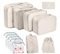 YORFULL Organizador Maleta, 12 Piezas Packing Cubes Compression, Organizador Viaje Accesorios - Bolsas para Ropa, Neceser Maquillaje, Bolsa Aseo, Organizadoras Maleta Viaje