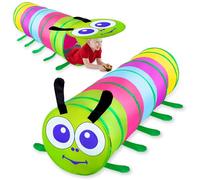 YORFULL Tunel de Juego Infantil, Tienda Campaña Infantil de 1, 2 y 3 Años, Tunel de Juegos Multifuncional para Niños en Interior y Exterior, Túnel Infantil Plegable y Ligero