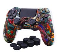 Yorha - Funda de Silicona para PS4 Dualshock 4 Controlador Slim/Pro x 1 con Asas Pro x 8