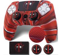 YoRHa Non-Slip Silicone Cover for PS5 Controller with Thumbstick Caps * 2 & Sticker * 1 Depool