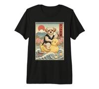 Yorikepoo Ninja Japón Vintage Japonés Ukiyo-e Arte Camiseta Premium