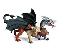 YORISMAL Triceratops - Juguete de dinosaurio, modelo de dinosaurio, modelos de animales, bestias, adornos de bestias mágicas, ovejas de león, regalos para niños, dragón volador