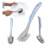 York Bacteria Stop Cepillo de Cocina - Cepillo de Cocina Adecuado para Lavar Platos, ollas, sartenes - Cerdas antibacterianas - Mango Antideslizante