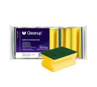 York Esponja de Limpieza de 6 Unidades para Limpiar y desinfectar cocinas, Doble Cara, Grande, Amarillo