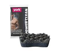 York Esponja de Masaje Negro esponjas para cuerpo esponja para Relax Aqua Massage Tradition Esponja Corporal para Ducha Esponjas Exfoliantes Cuerpo y Rostro Mucha Espuma la espuma