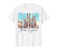 York Inglaterra Viaje pinceladas Viaje Encuéntrame en York Camiseta