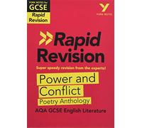 York Notes RAPID AQA GCSE – Antología de poesía Power & Conflict – Exámenes 2025/26 – Guía de estudio