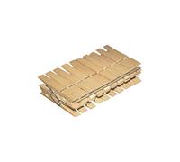 York Set de 20 Pinzas de Madera para Ropa con Muelle - Pinzas Robustas de Madera de Abedul Natural para Tender Ropa Manualidades y Decoración - Sostenibles y Sin Plástico