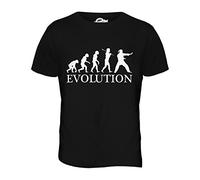 York Street Aikido Evolution of Man - Camiseta Hombre Camiseta Top - algodón, Regaliz Negro, 100% Ringspun 100% Machine 100% algodón, Hombre, XXXXX-Large