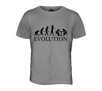 York Street Ajedrez Evolution of Man - Camiseta Hombre Camiseta Top - algodón, Fondant, 100% Ringspun 100% Machine 100% algodón, Hombre, Grande