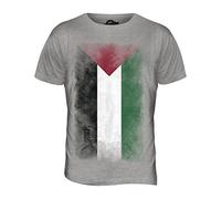 York Street Palestina Descolorido Bandera - Camiseta Hombre Camiseta Top - algodón, Efervescente Gris, 100% algodón 100% Ringspun 100% Machine, Hombre, XXXG